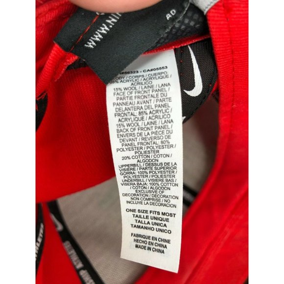 Nike True Snap Back Hat Just Do It Green Red Baseball Cap One Size - Picture 7 of 8